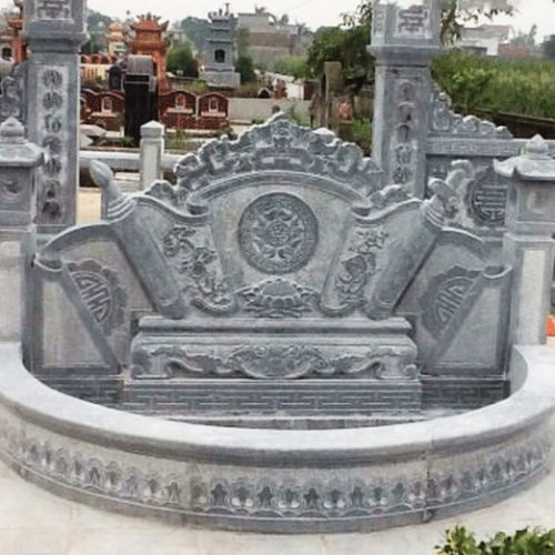 Cuốn Thư Đá ( Bình Phong Đá) cho nhà thờ đá