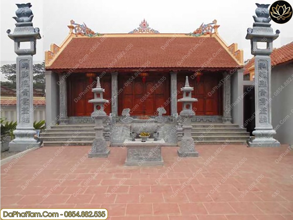 nhà thờ họ, phong thủy nhà thờ họ, đá phát tâm