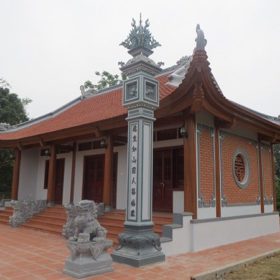 mẫu nhà thờ họ ngói đỏ đẹp